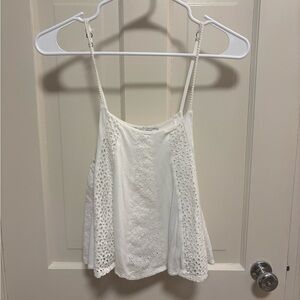 American Eagle Outfitters white lace tank top